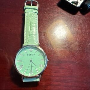 Gossip Mint Green Watch with Silver Details